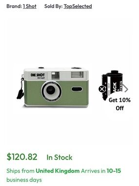 35mm Half-Frame Film Camera - Green